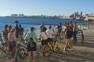 A private stroll cycling around Cádiz + bike rental - Alameda Apodaca: The Big Ficus for Shade and Serious Photo Power