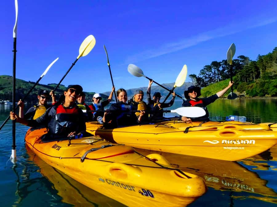 Akaroa: Electric Mountain Bike and Sea Kayak Adventure - Two Wheels, Two Oceans in Akaroa