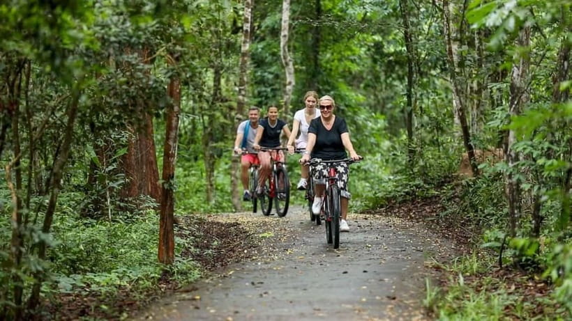 Angkor Jungle Biking Adventure Private Cycling Tour - From Siem Reap to the first ruins: riverside roads and Spean Neak