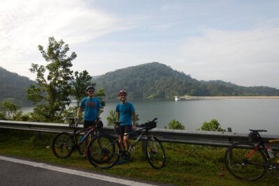 Backcountry Cycling - The ride route: flat start, river bends, and mid-ride hill climbs