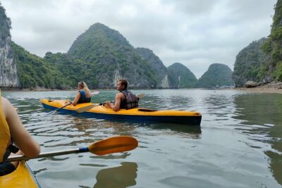Cruising- Kayaking- Cycling- Trekking 3D/2N from Cat Ba in less tourist areas. - Day 1 on the water: low-tide cruising, swim chances, and kayak time