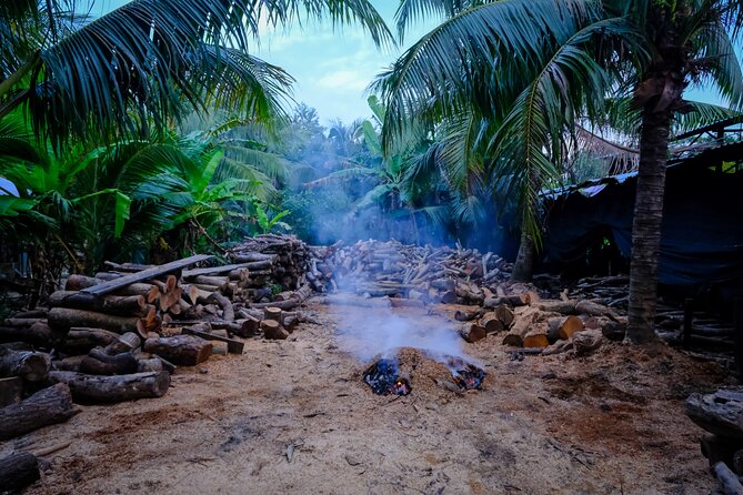 Cycling Through Phu Quoc Rural Village - Hàm Ninh charcoal making: low-tech work with real sustainability