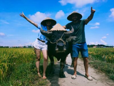 Cycling, Water Buffalo Riding, Traditional Farming Life - Cycling to the Fishing Village: A Quiet Start That Gets You There