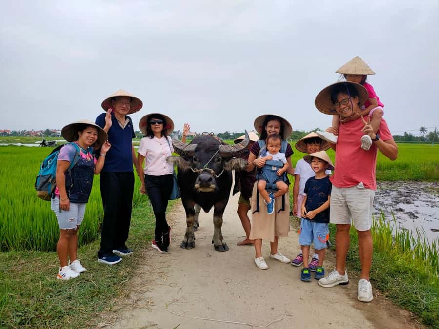 Cycling, Water Buffalo Riding, Traditional Farming Life - Bamboo Basket Boats and Traditional Nets: The Coconut-Palm Water Palm Paradise
