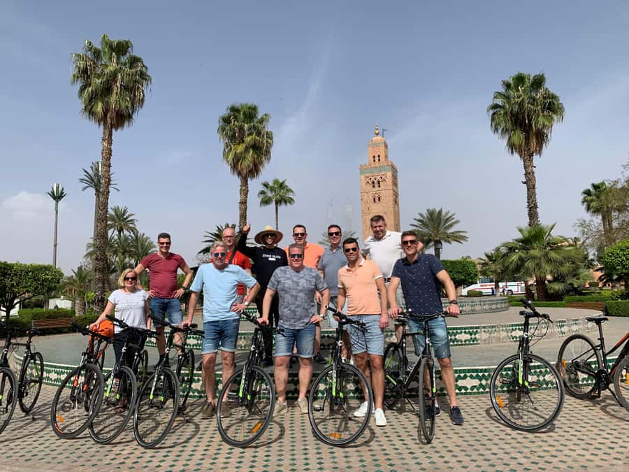 Dutch Bike Tour in Marrakech with Local Guide - Where the tour slows down for Place des Ferblantiers and Jemaa el-Fnaa