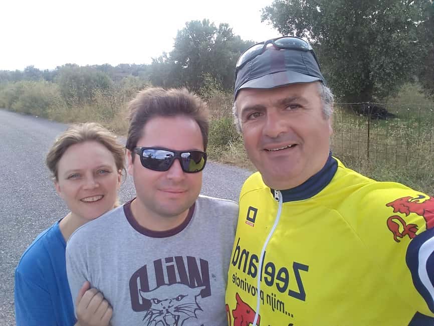 e-Bike Cycling Tour to Arkadi Monastery Full Lunch included - Olive Groves and Villages: Amnatos and the Sanguinazzo Inscription