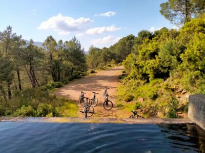 Electric mountain bike in Sierra de las Nieves national park - Electric assist that actually matters on mountain unevenness