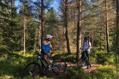 Electric Mountain Bike Rental in Oslo - The Bikes: Cannondale and Moustache with Bosch Power