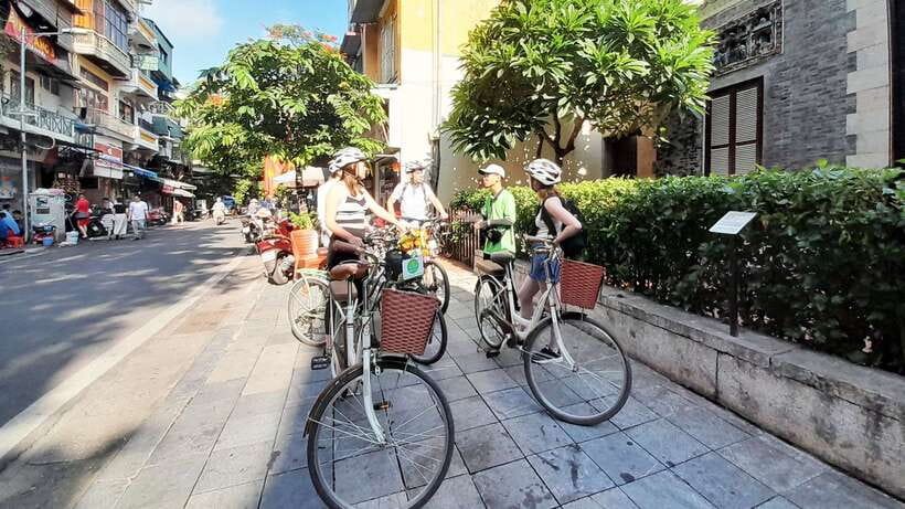 Explore Hanoi Old City By Cycling Tour With Small Groups - Train Street and old heritage buildings: the city’s “unexpected” rhythm