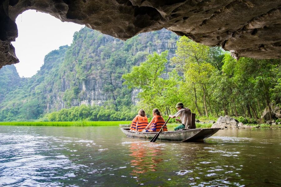 From Hanoi: Hoa Lu & Tam Coc with Buffet lunch & Cycling - Tam Coc sampan caves: the scenery moment you’ll remember