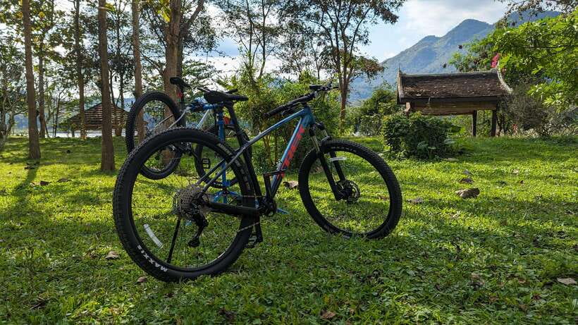 From Luang Prabang: Guided Mountain Bike Tour with Lunch - From hotel pickup to Ban Xang Hai: where the day starts