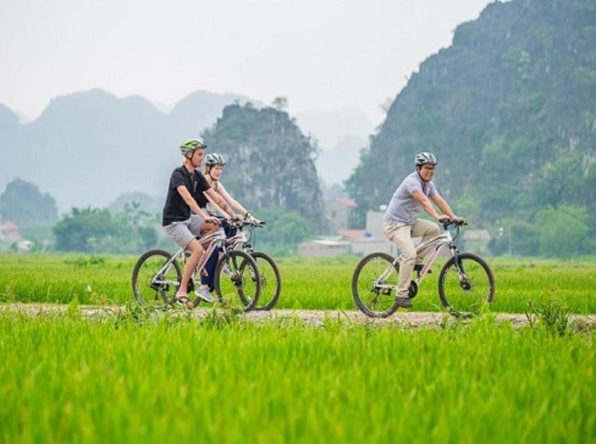 Ha Noi: HOA LU-TAM COC-MUA CAVE ,Buffet Lunch & Cycling - Mua Cave (Dragon Peak) and nearly 500 steps at Mua Island