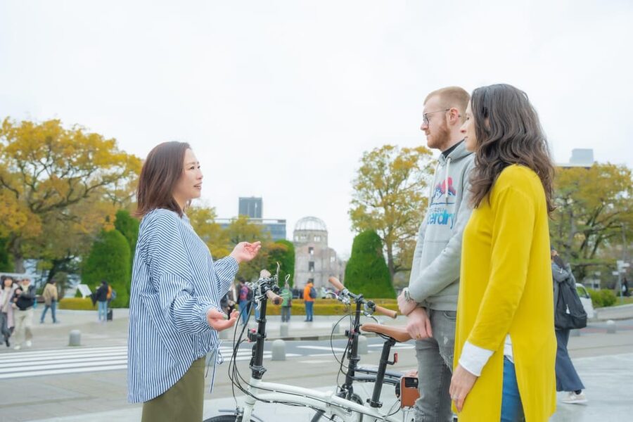 Hiroshima: Peace Cycling Tour with Local Guide - How the tour uses nearby suburb sites to show scale