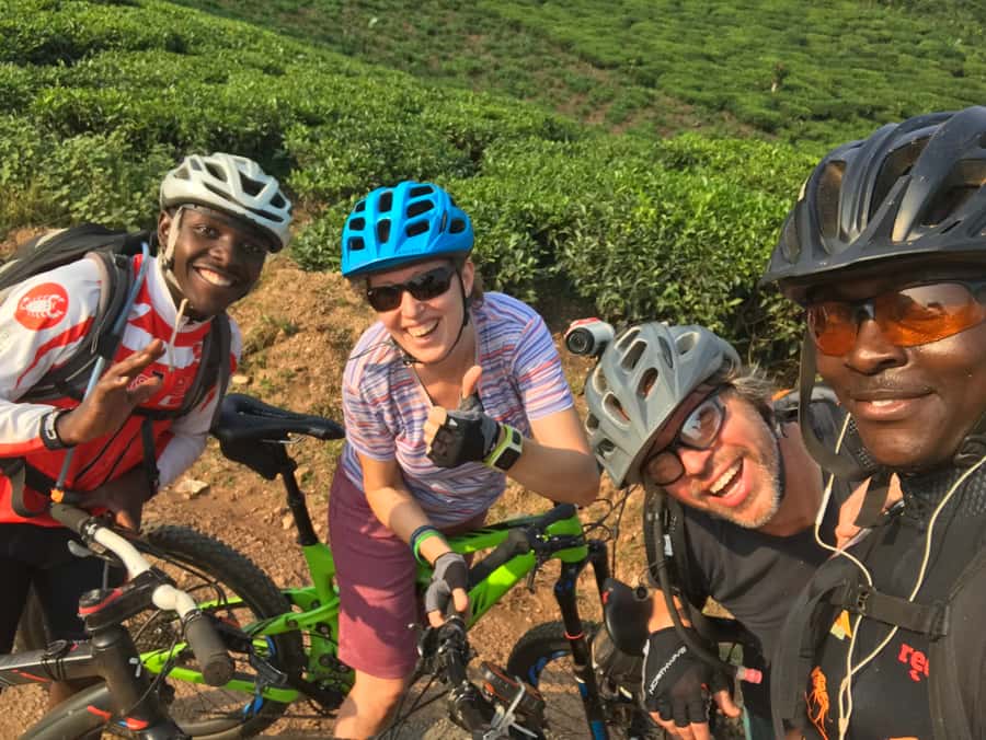 Kampala: Lake Victoria Island Cycling Tour - From Ggaba Beach House Gardens to Lake Victoria’s calm start