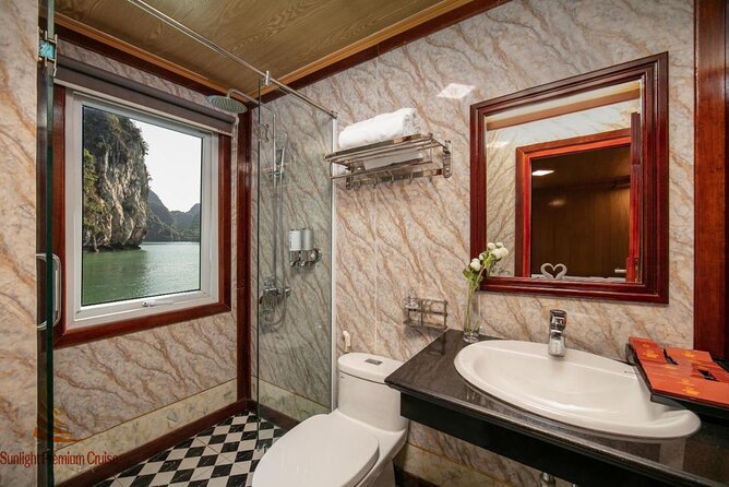 Lan Ha Bay 2D/1N Boutique Boat: kayaking, cycling, swimming at pristine places - Comfort on an overnight boat: private room with A/C and hot showers