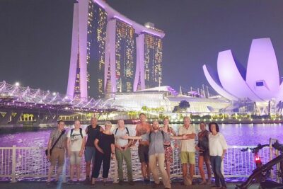 Marina Bay Night Cycling Tour - Bikes, helmets, and night-safety reality checks