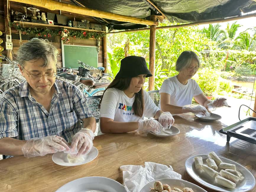 Mekong Delta Day Trip: Explore Cycling & Cook Classes Farm - Mekong River to Tien River: cruising with traditional music