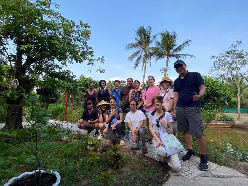 Mekong Delta Day Trip: Explore Cycling & Cook Classes Farm - Hand-rowed sampan canals, bee farm honey tea, and coconut candy by boat