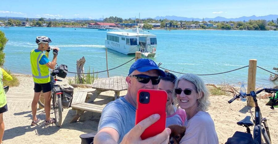 Nelson: Self-Guided Tunnel to Town Cycling Tour via Mapua - Lunch at Grape Escape Café, Then Te-Mania at Richmond Plains: How the Day Gets Its Flavor