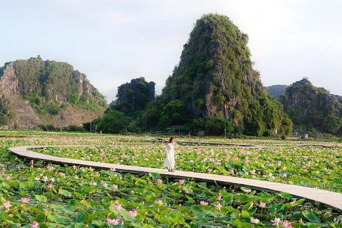 Ninh Binh 1 day trip with Hoa Lu- Tam Coc boat & Cycling village - Hoa Lu Ancient Capital: temples in a mountain setting