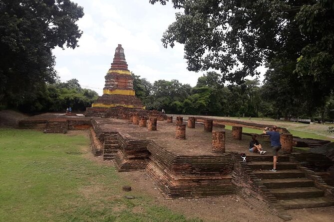 No.1 Chiang Mai: 4-Hour ancient city "Wiang Kum Kam" Cycling Tour - Crossing toward Wiang Kum Kam’s uncovered remains