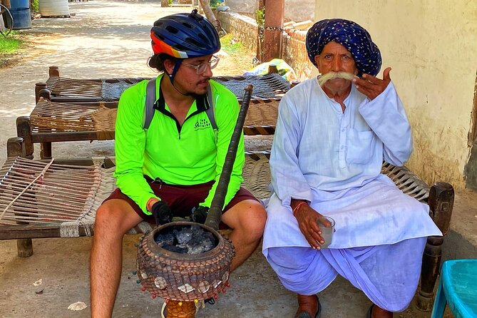 Premium Delhi Aravalli Organic Cycle Tour - A glimpse of Real and Rural India - Panikot Lake: quarry-water calm and a cool-down hour