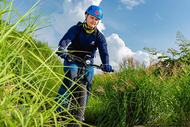 Private E-MTB guided cycling around Mt. Aso volcano & grasslands - How this e-MTB tour changes your view of Mt. Aso