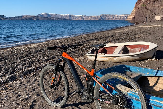 Private Electric Mountain Bike Experience and Tour in Santorini - Eros Beach canyons: a special route and optional advanced sand-cliff fun