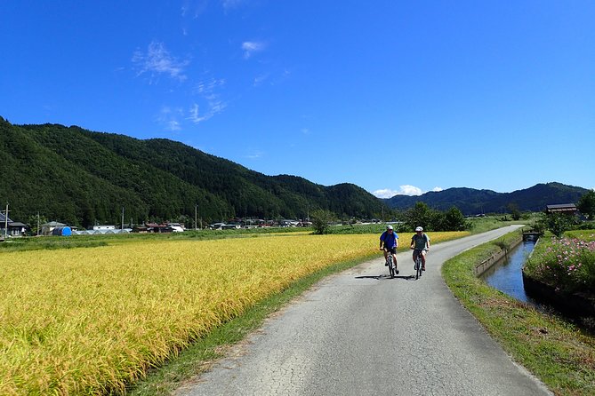 Private-group Morning Cycling Tour in Hida-Furukawa - Route snapshot: old town to satoyama farming life