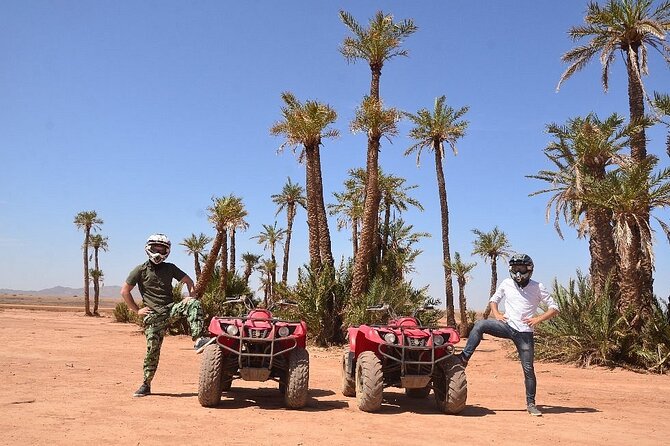 Quad bike ride palm grove Desert of Marrakech mountain bike - What You’ll Do on the Quads: Desert Tracks, Palm Groves, and Berber Villages