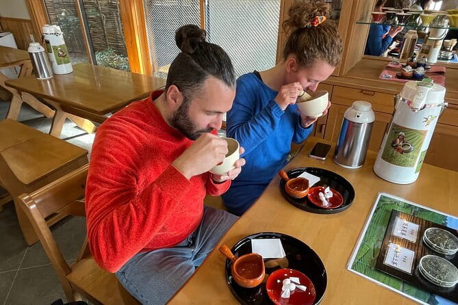 Slow Cycling Tour at Uji's Matcha Green Tea Fields and Heritage - Byōdō-in Omotesandō area: optional Phoenix Hall and tea choices