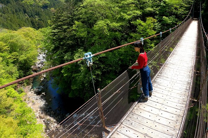 Tokyo's hidden nature cycling tour - Okutama Historical Road Tour - Stop 1: Okutama Mukashimichi old road—springs, wasabi, and shrine stops that matter