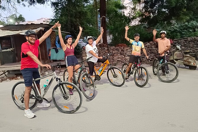 Udaipur Countryside Electric Cycle Tour - Morning Start On Ambamata Temple Road